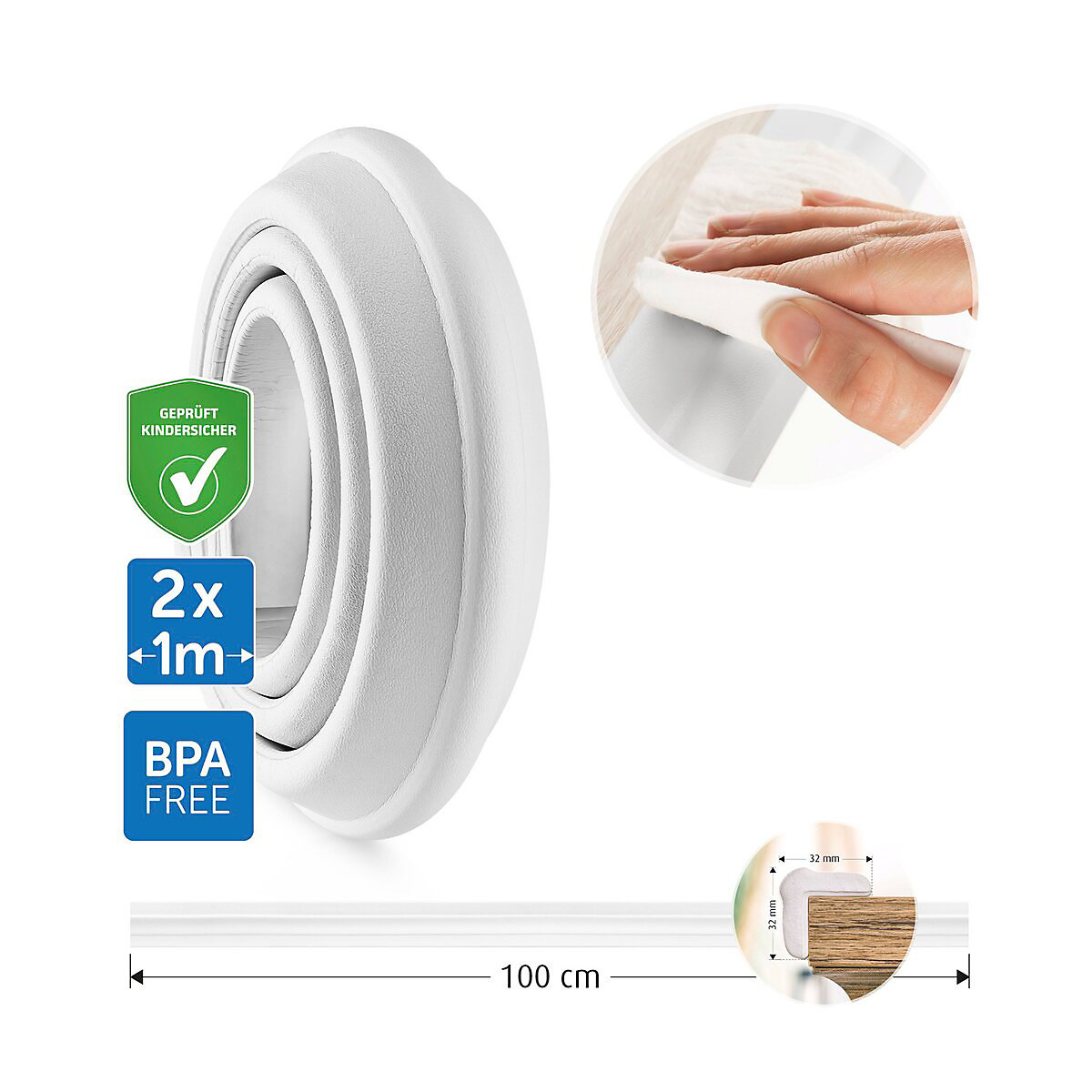 Kantenschutz soft, weiß