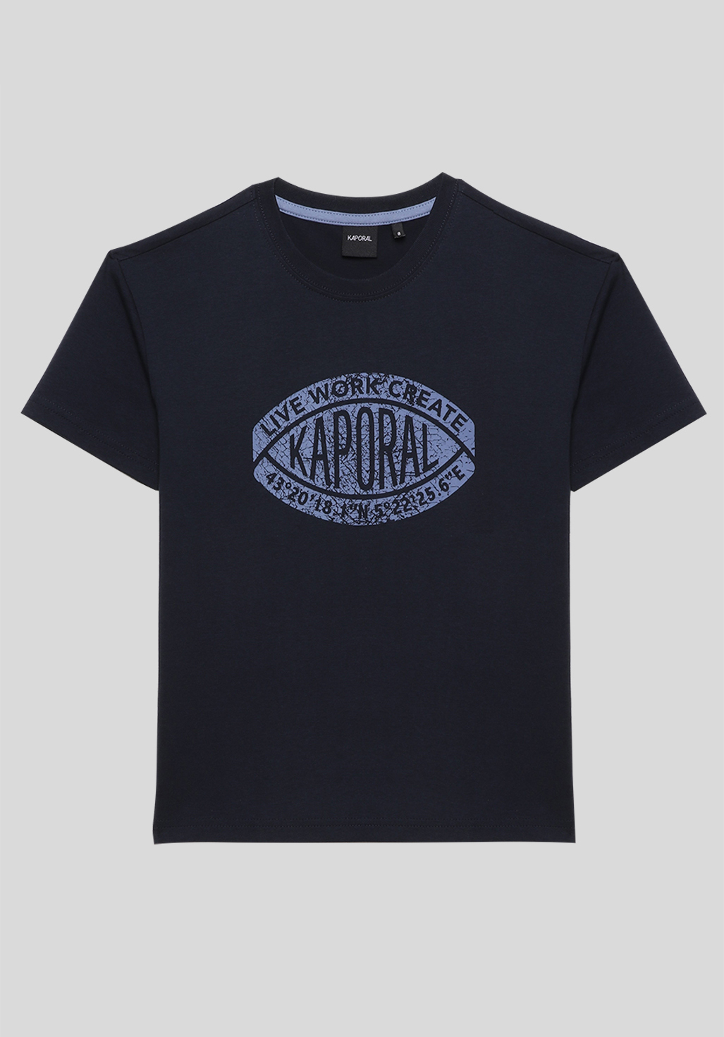 OKIDO  T-shirt bleu Garçon 100% coton