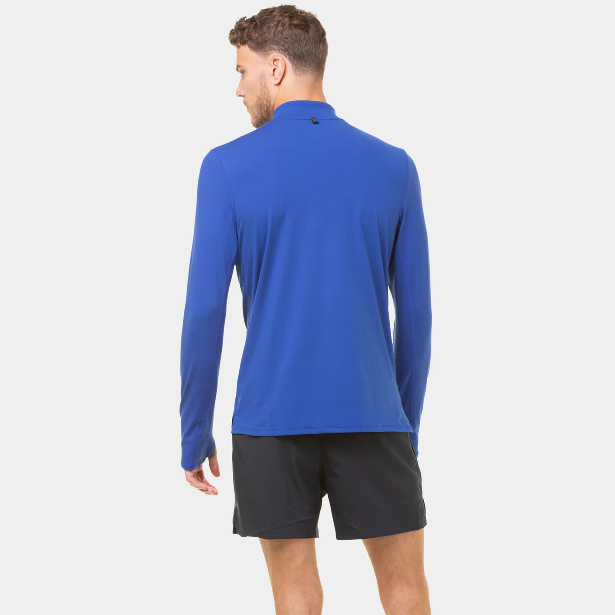 Core Thermal 1/2 Zip Laufshirt Herren - Blau
