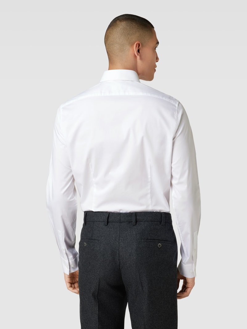 Slim Fit Business-Hemd mit Kentkragen Modell 'Bari' in weiß