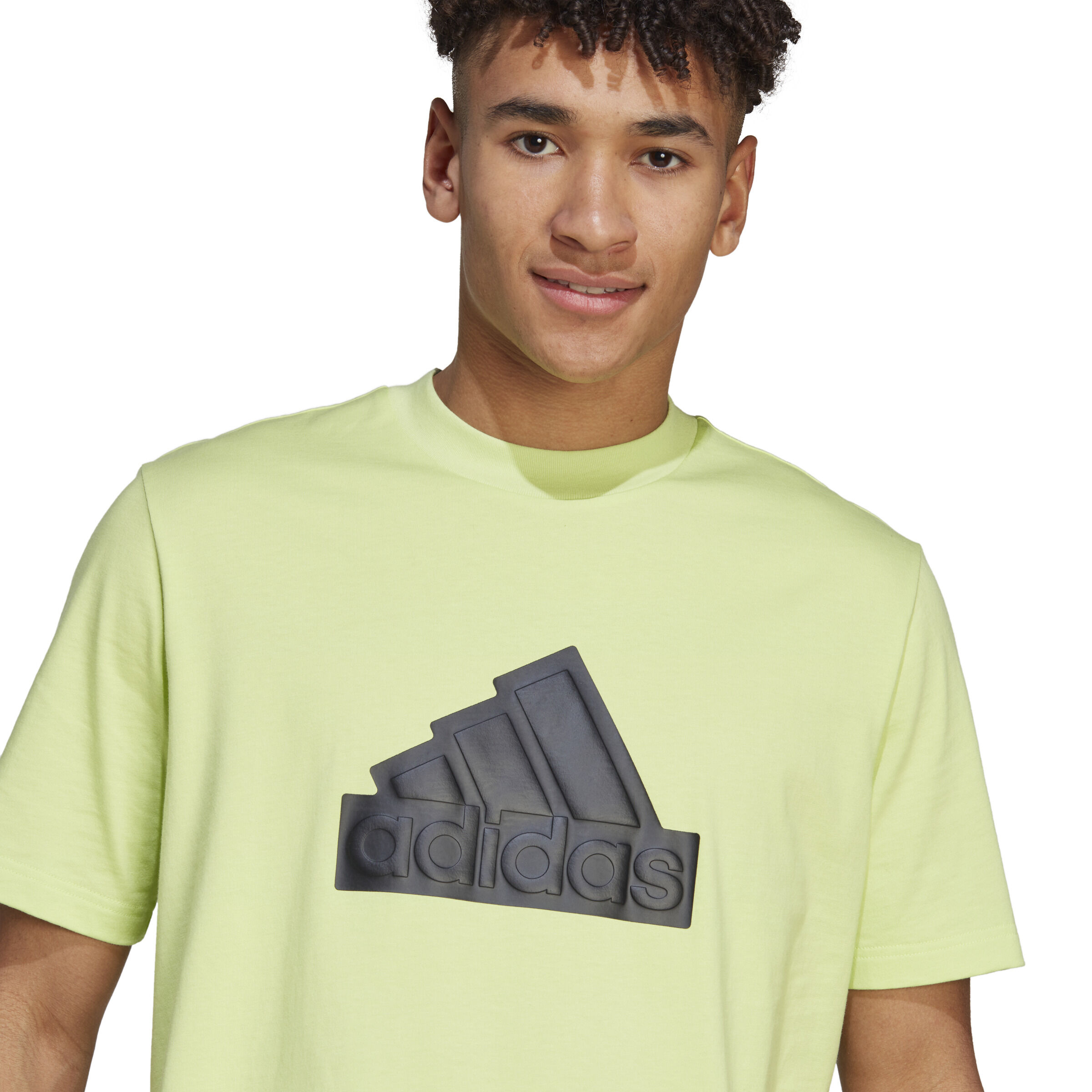 Future Icon Badge Of Sport T-Shirt Herren - Limette, Schwarz