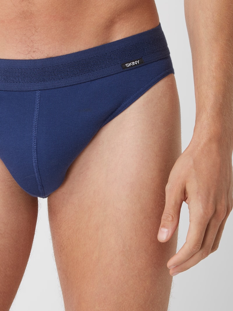 Slip mit elastischem Bund in marineblau