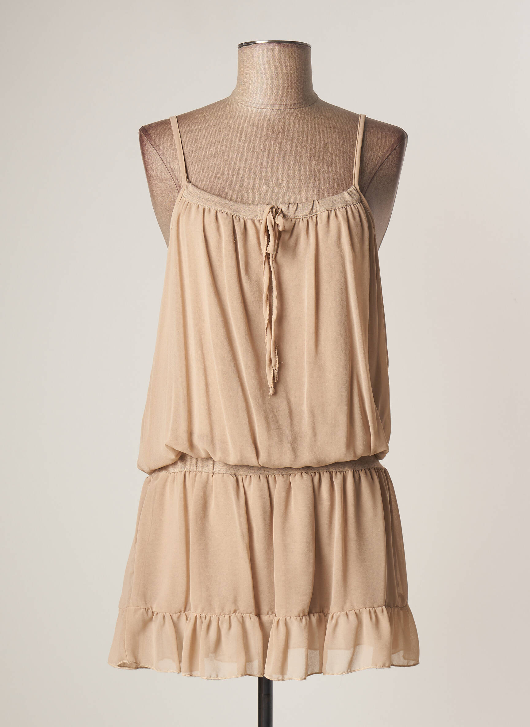 Lauren Vidal Tuniquemanchelongue Femme couleur beige