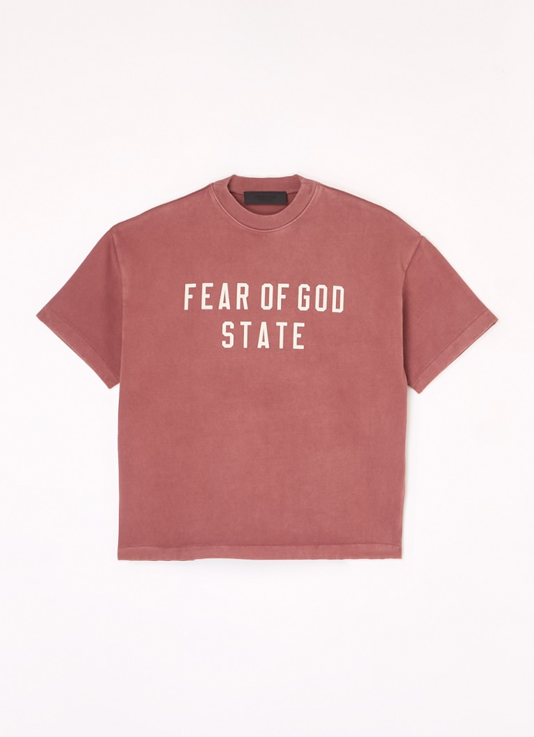 Fear of God Essentials -ylimitoitettu t-paita logopainatuksella