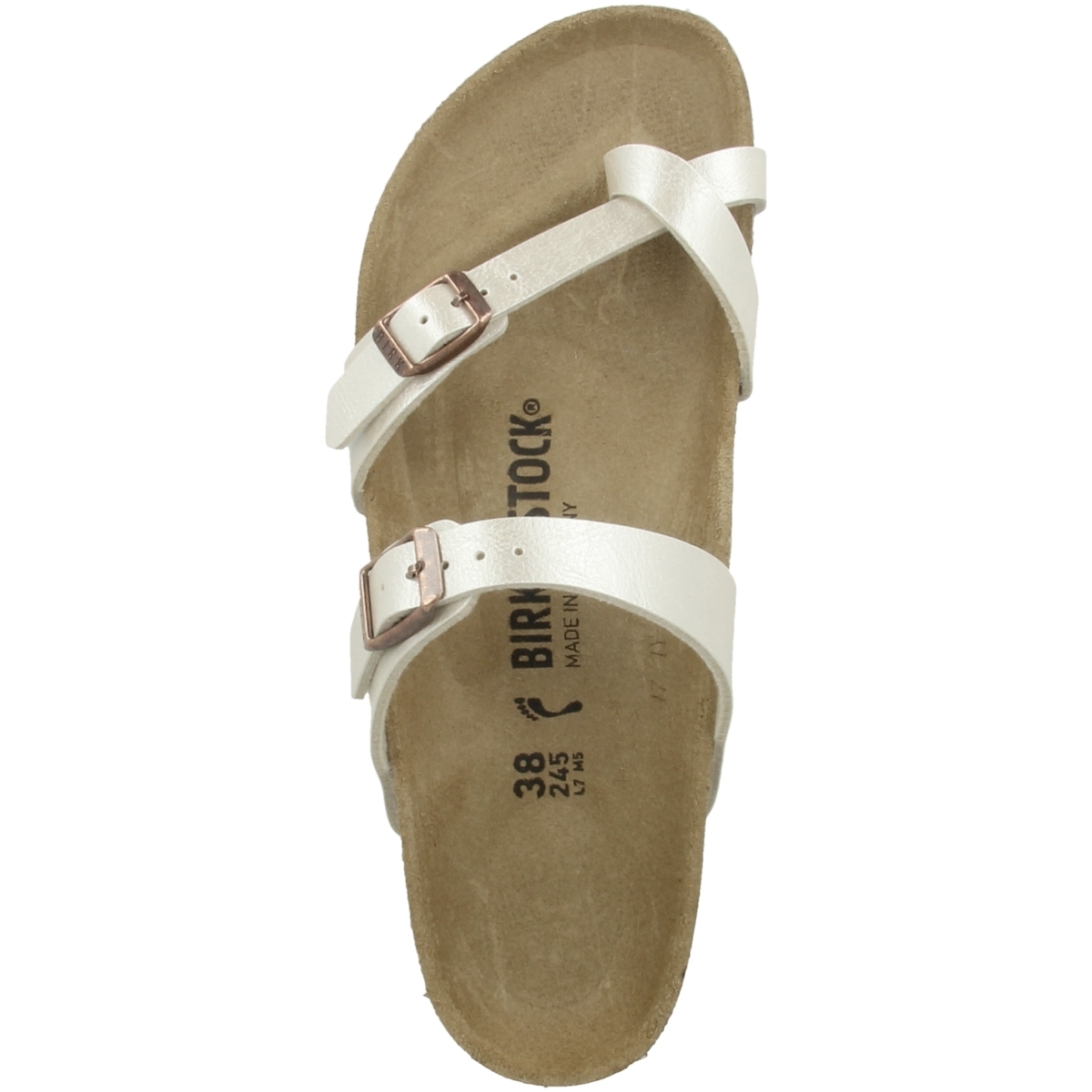 Birkenstock Mayari Birko-Flor schmal Pantolette weiss
