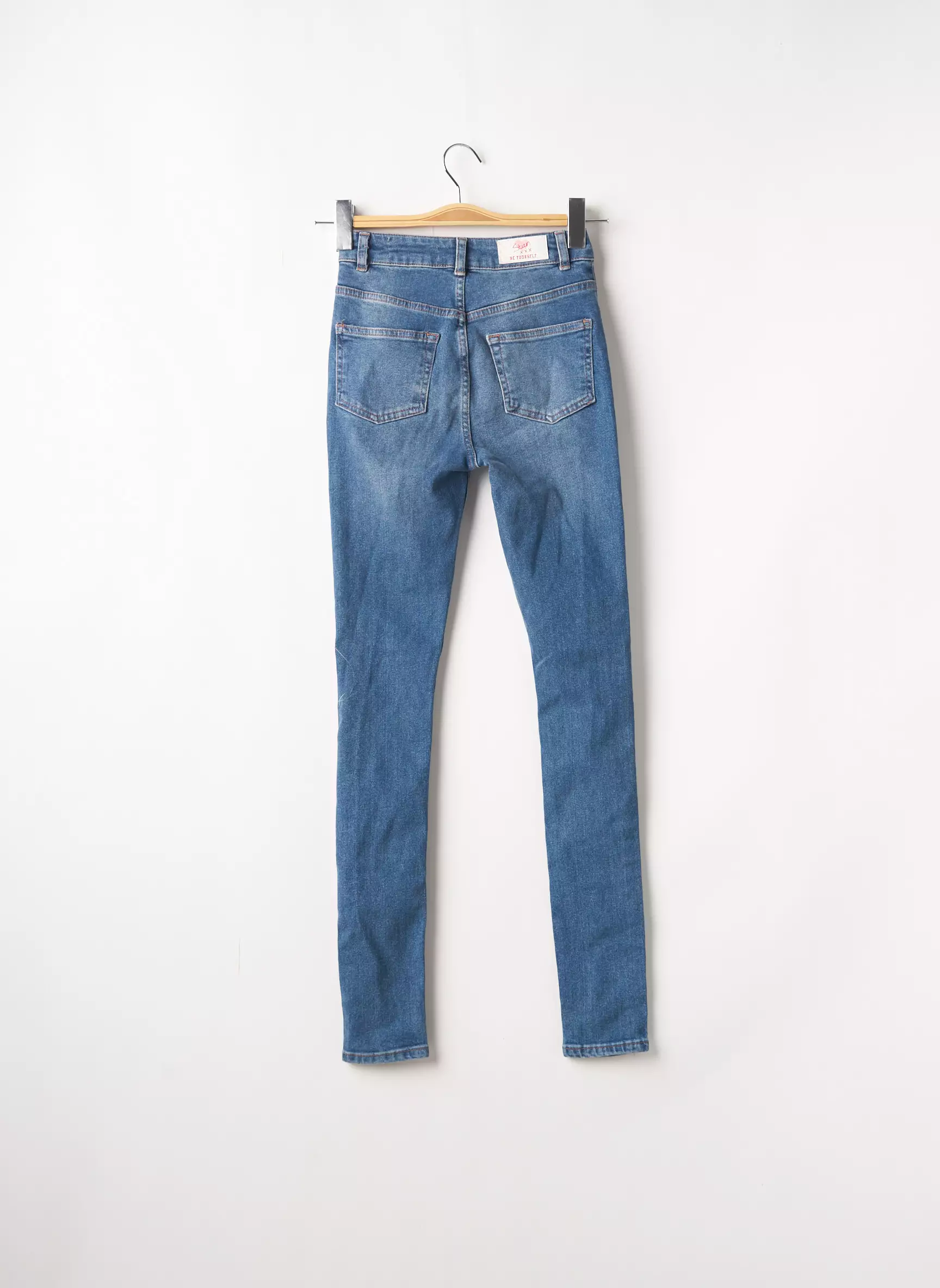 Stien Edlund Jeans Coupe Slim Femme couleur bleu