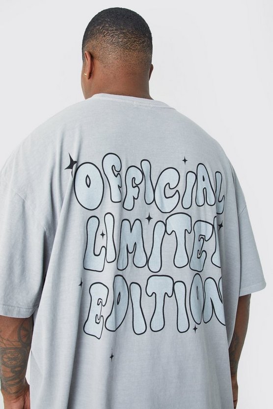 Plus Oversize T-Shirt mit Print