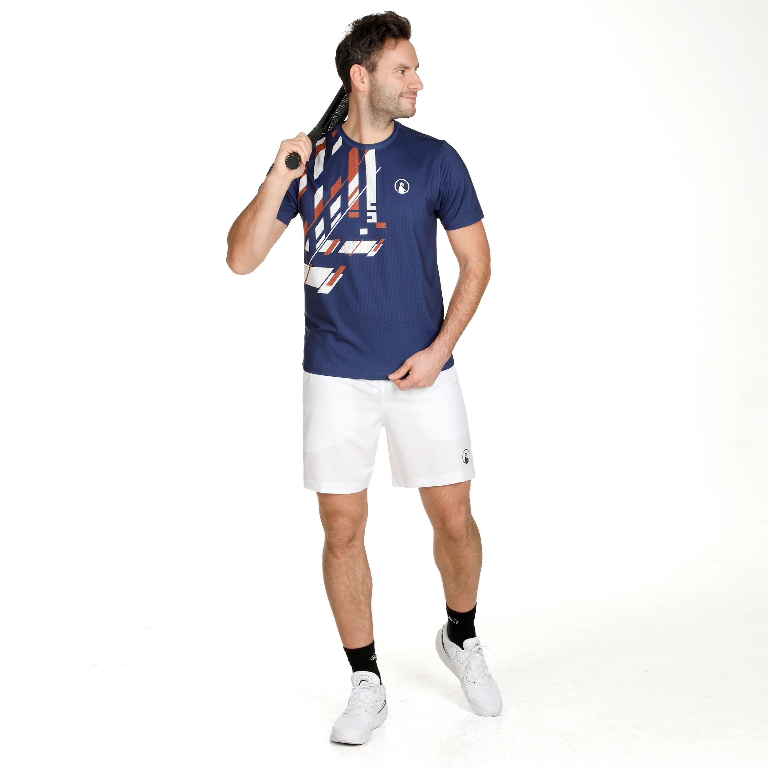 Smash 2.0 Shorts Herren - Weiß, Dunkelblau