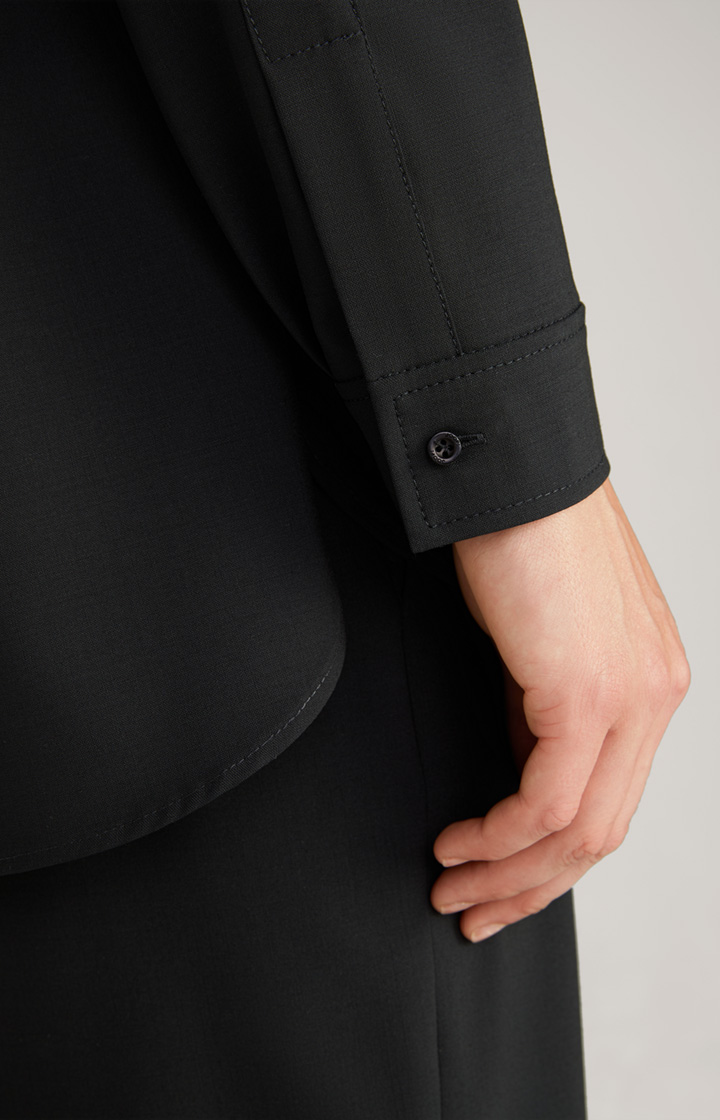 Hemdbluse in Schwarz