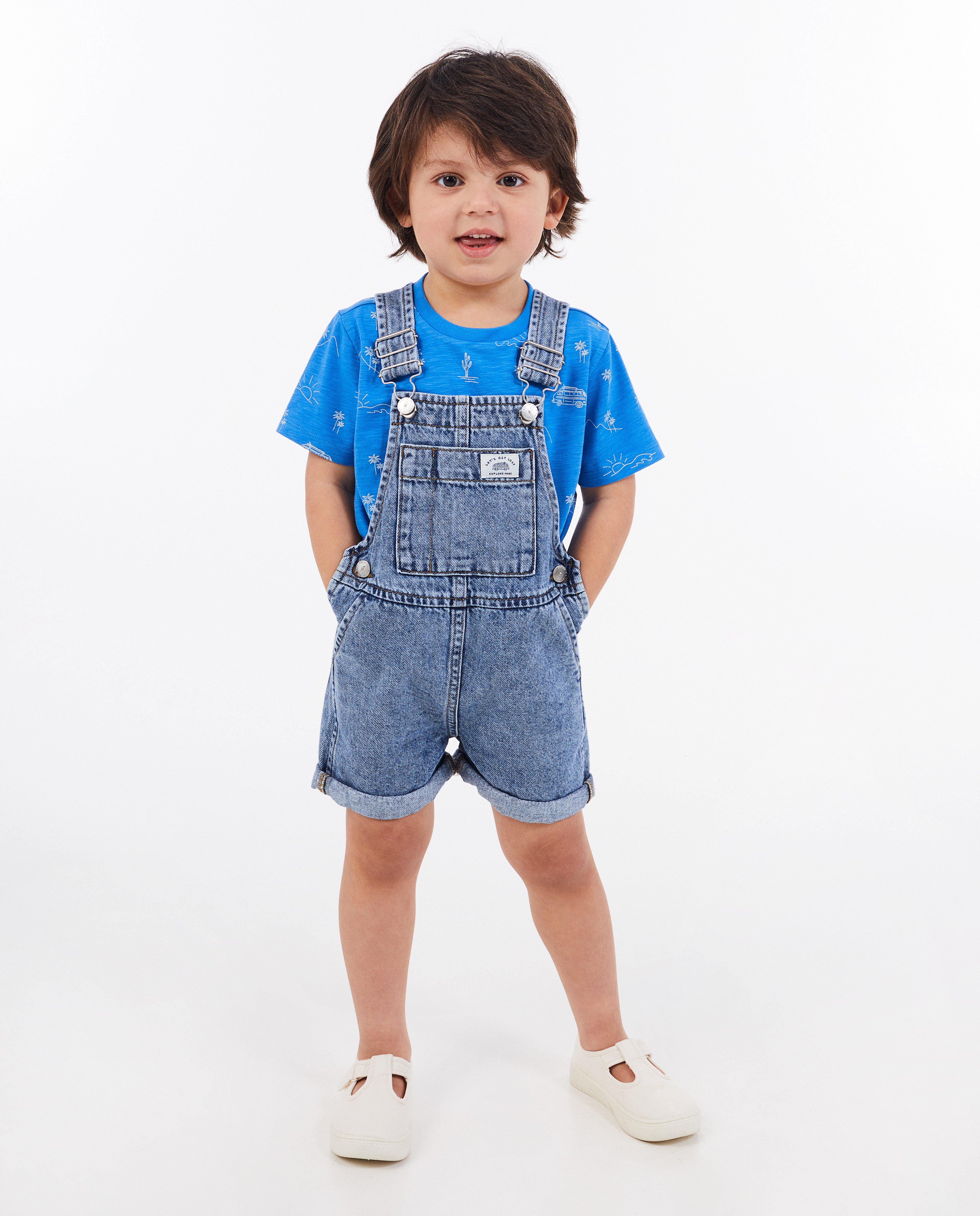 Kidz Nation kék farmer overál világoskék