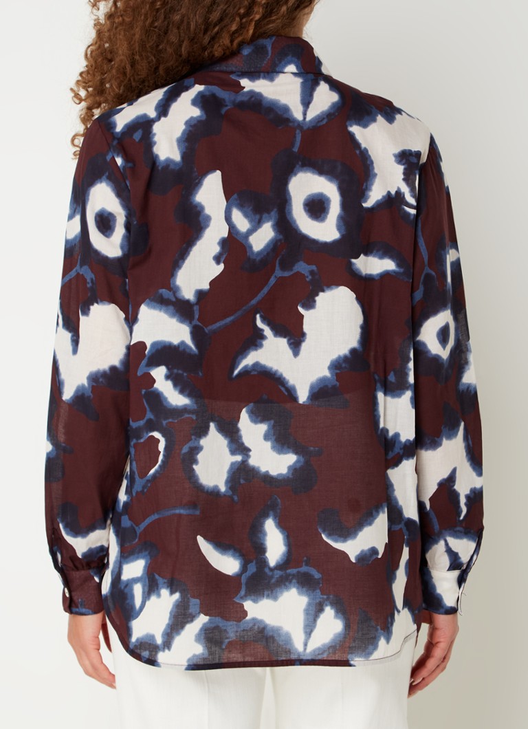 OPUS  Fumine Floral blouse met grafische print