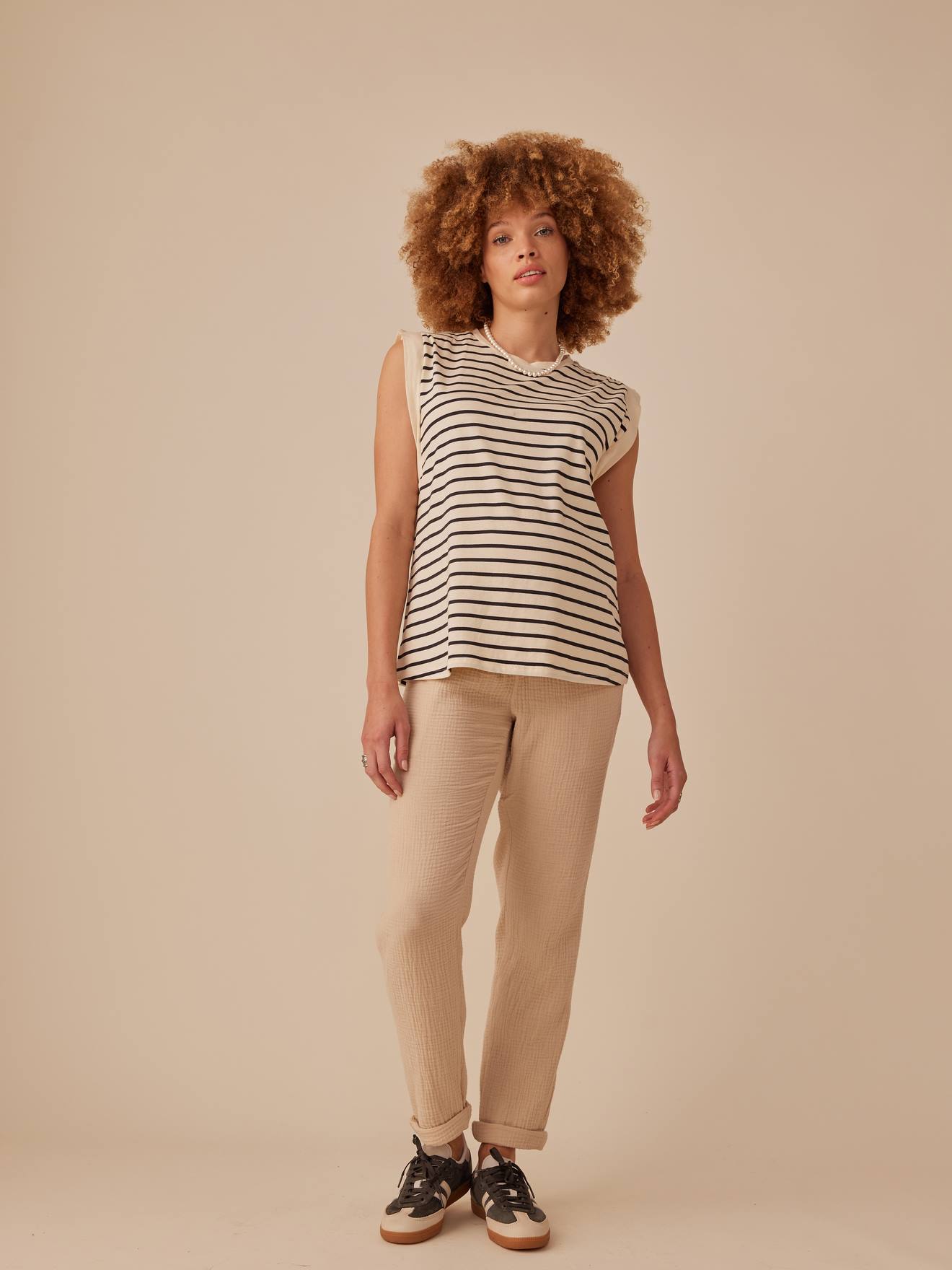 Envie de Fraise Paperbag-Umstandshose ENVIE DE FRAISE - altrosa
