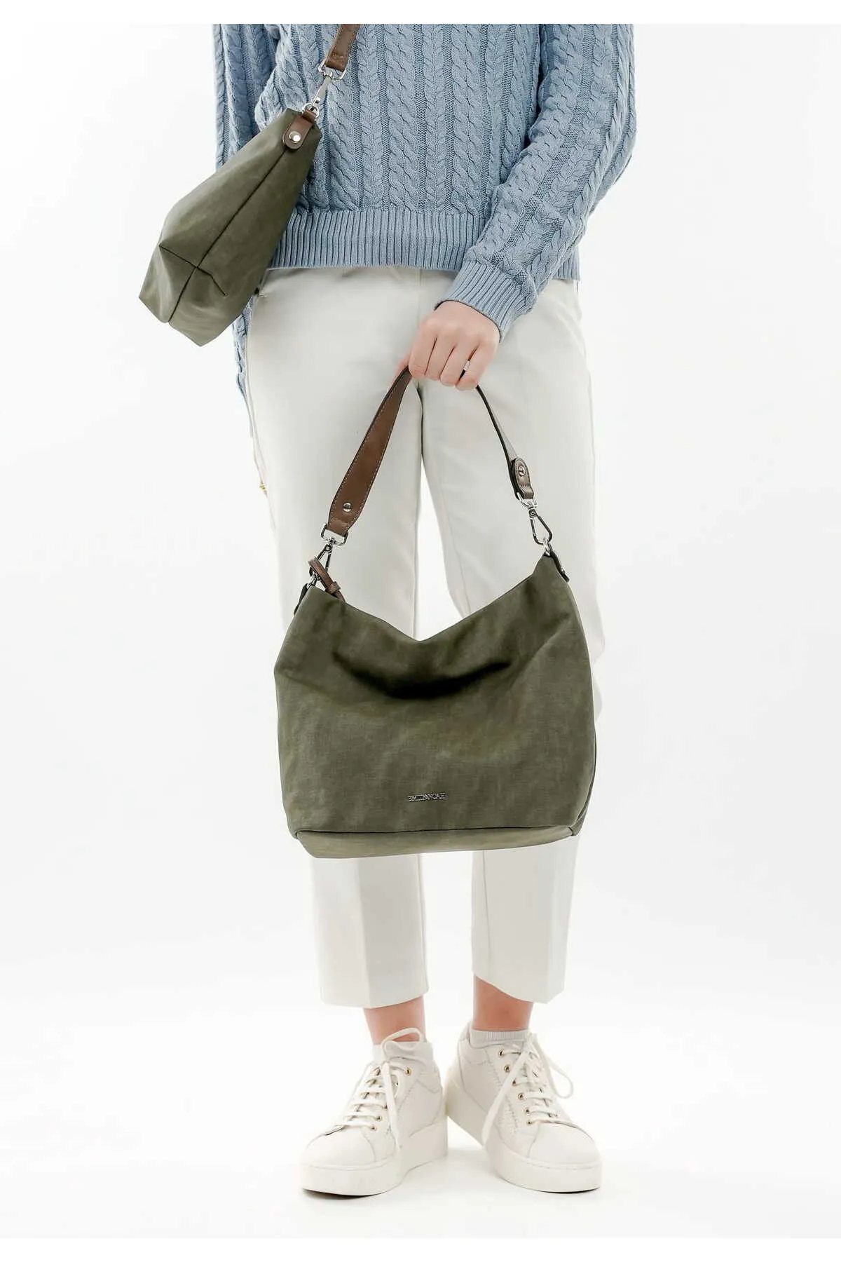 Emily & Noah  Handtasche - Grün - Unifarben