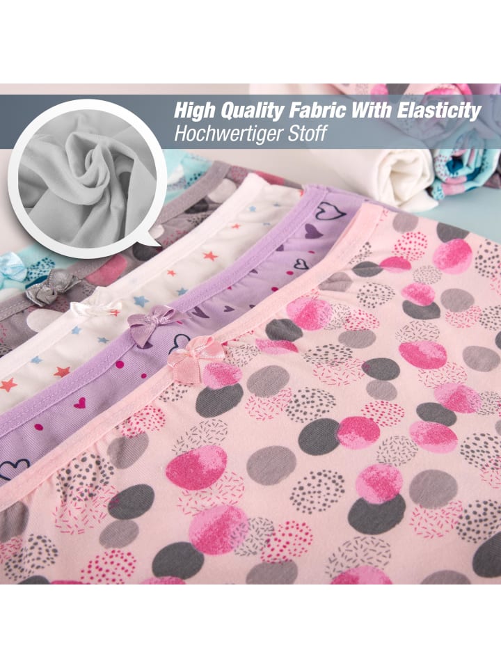 LOREZA 10er Set Pantys - Punkte - Bunt günstig kaufen