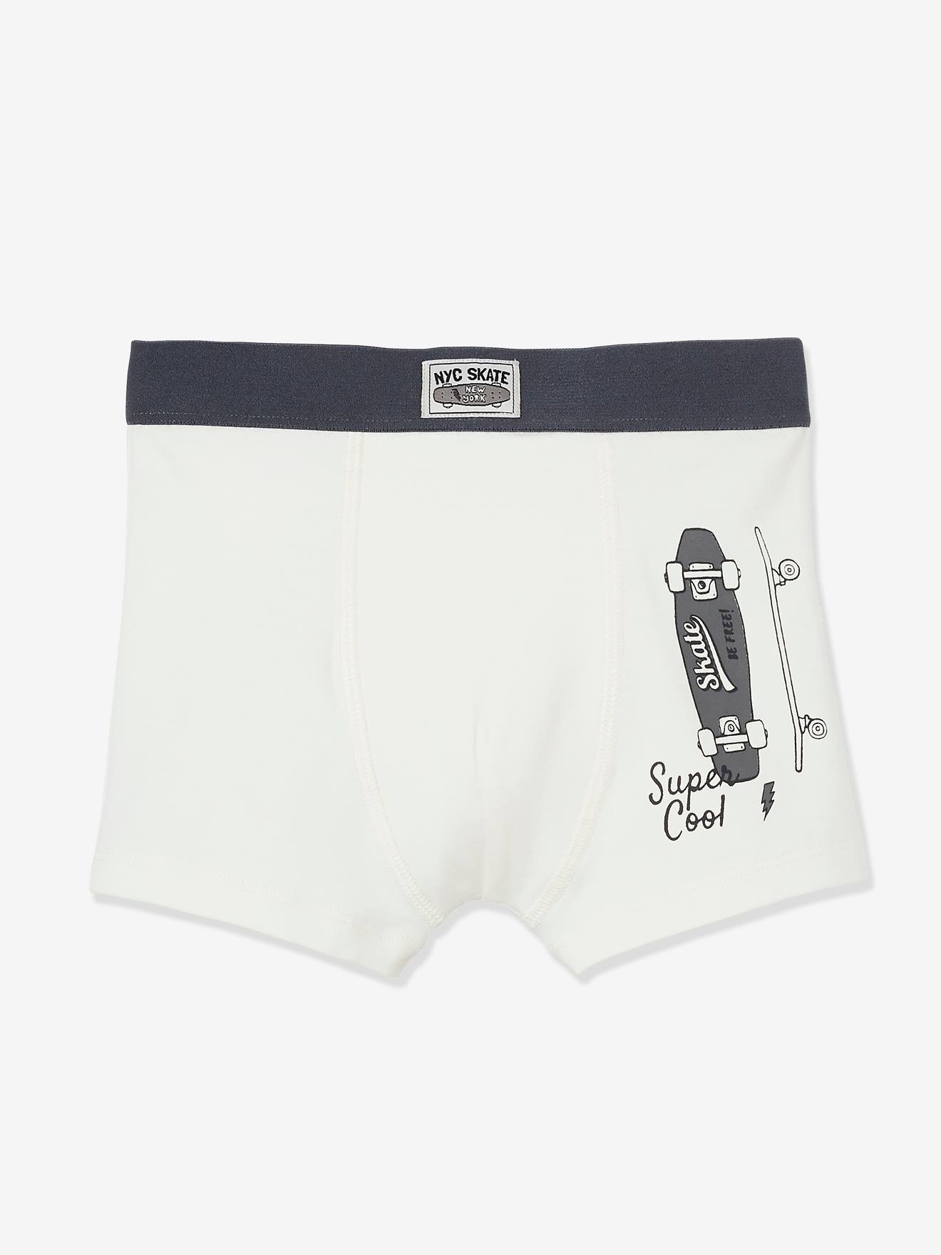 Lot de 3 boxers stretch garçon Skate lot noir