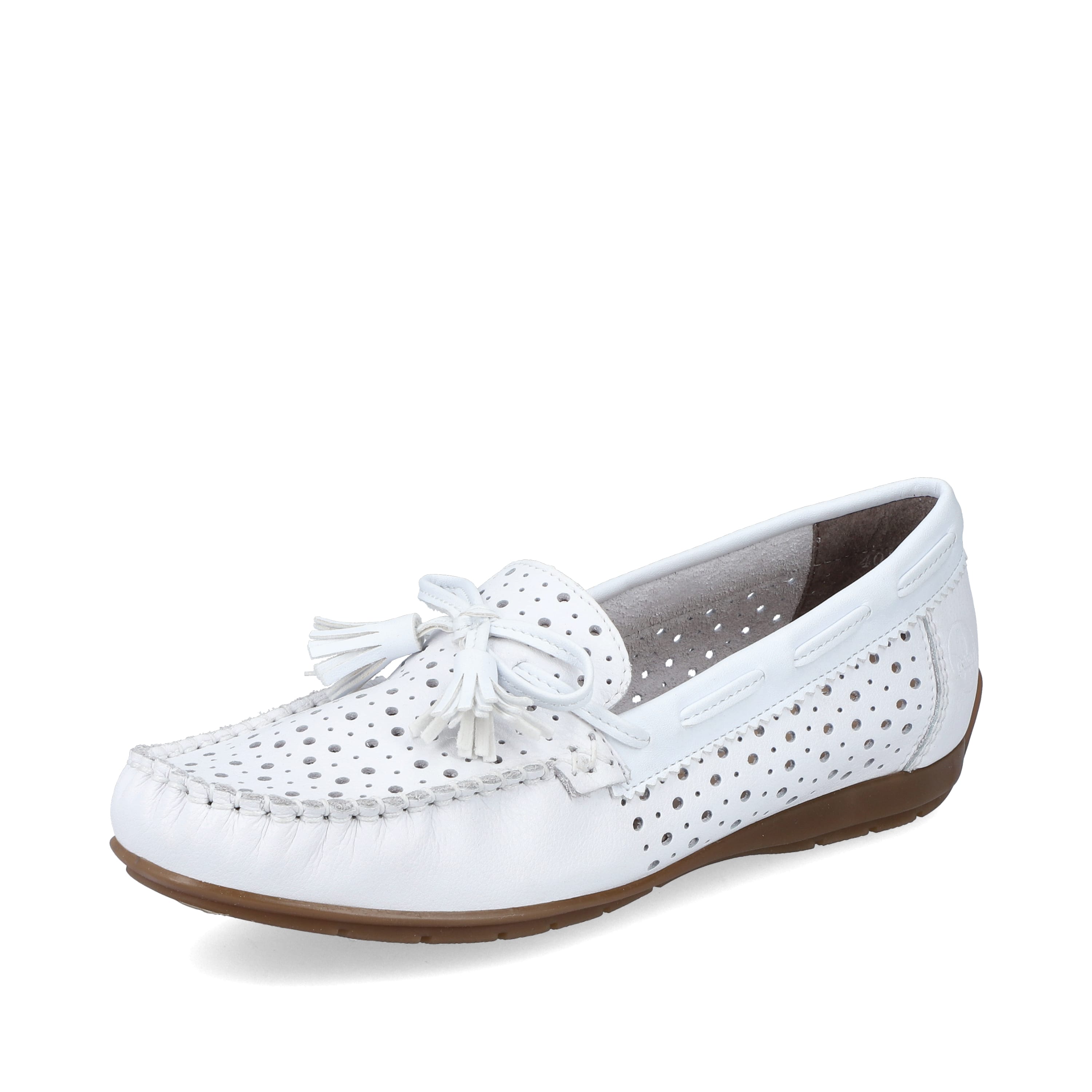 Rieker Damen Loafer reinweiss