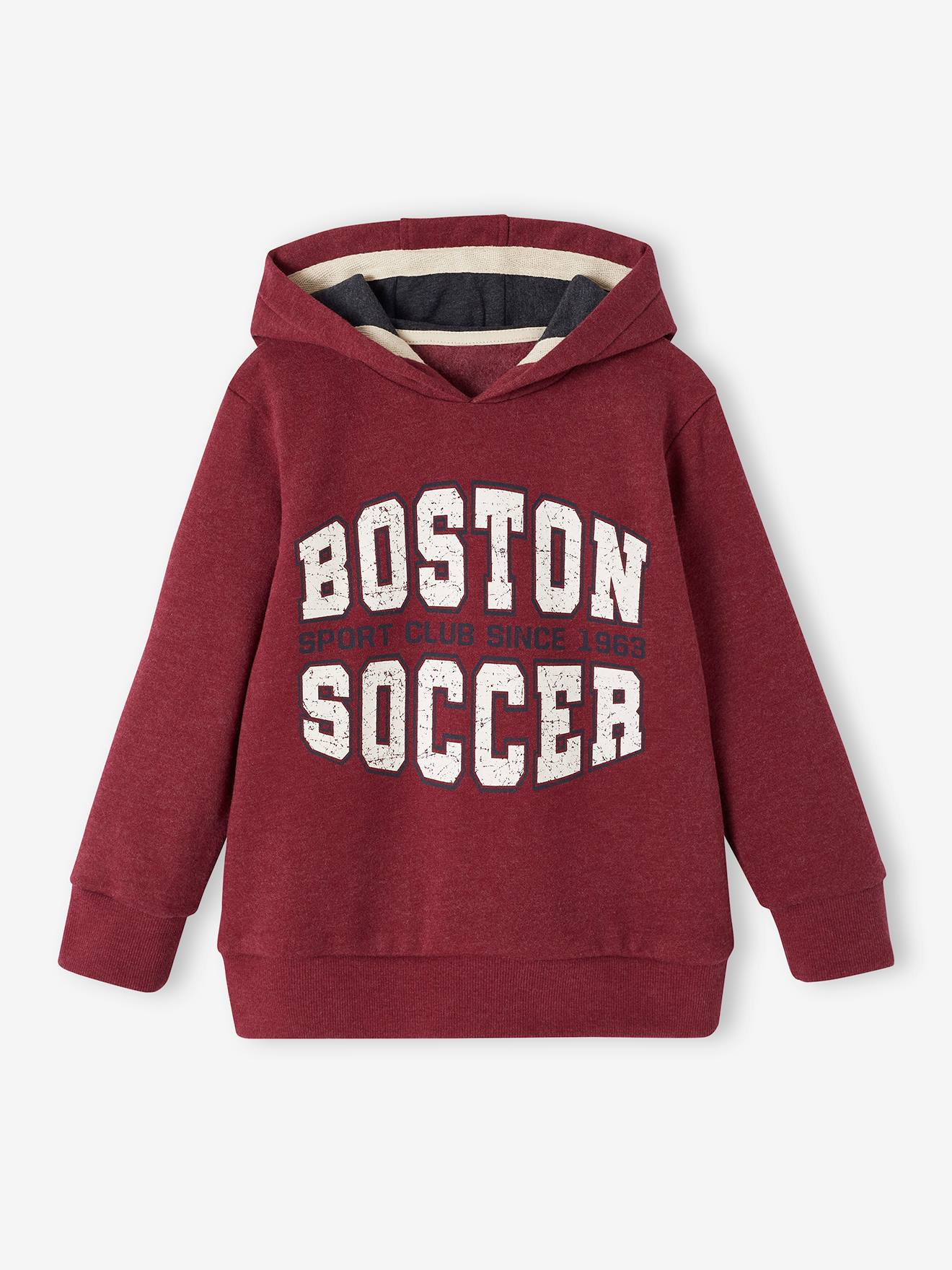 Ensemble sport garçon sweat à capuche et jogging en molleton marine