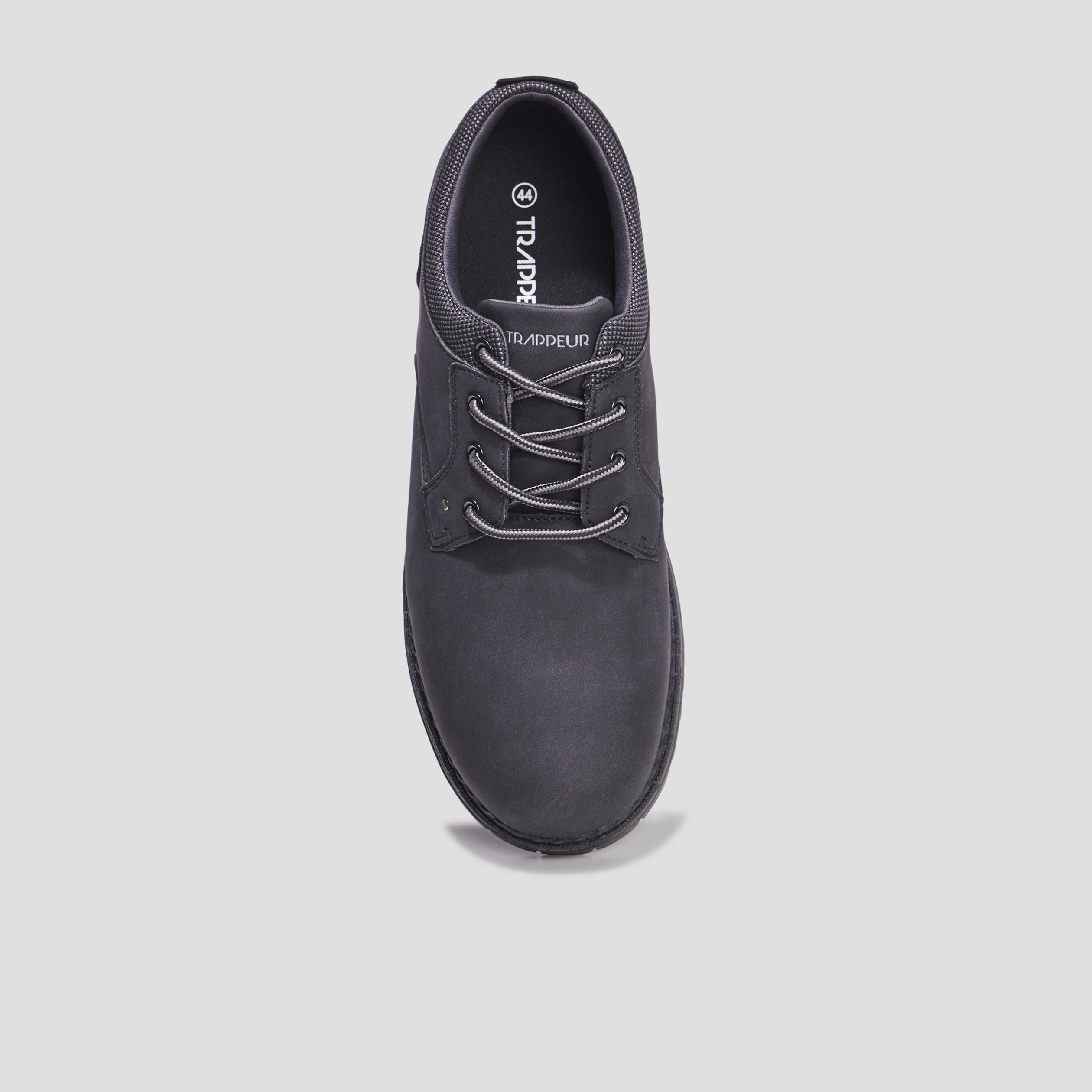 Derbies à lacets crantées noir homme | La Halle