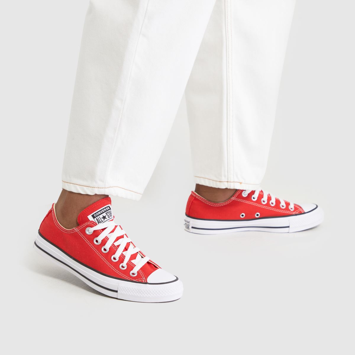 Converse All Star Ox cipők piros színben