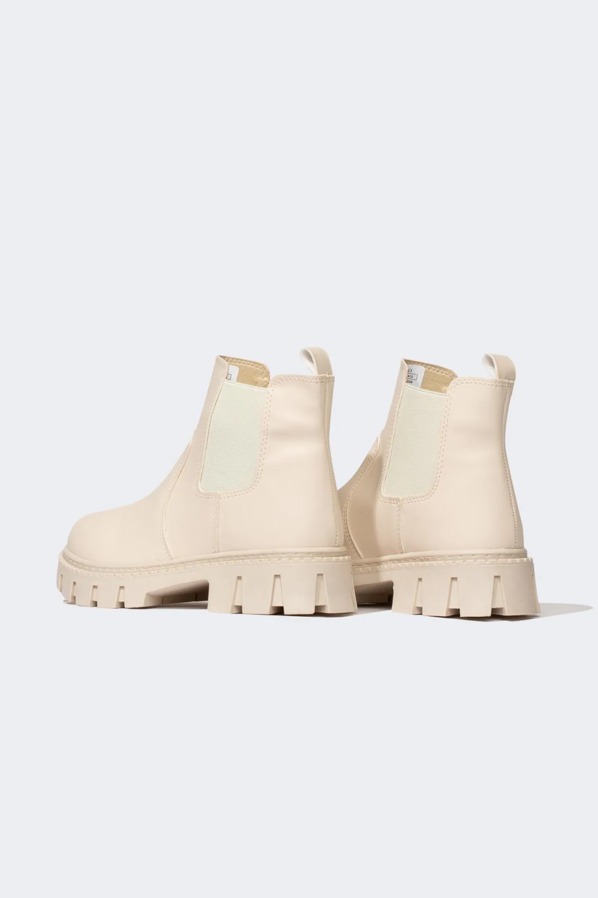 DeFacto  Mädchenstiefel aus Kunstleder mit Schnürung und Reißverschluss, flache Sohle V8183a623au