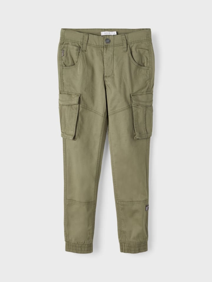 name it Cargo Hose für Jungen Jogger Chino Freizeithose NKMRYAN in Grün günstig kaufen