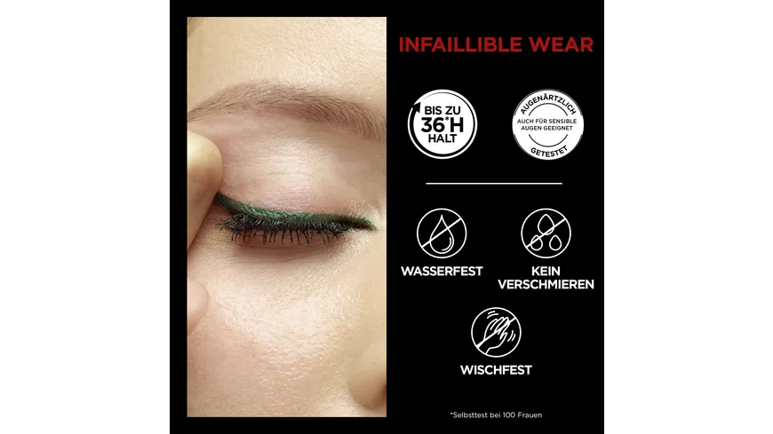 L'ORÉAL PARIS Infaillible Eyeliner Grip Automatic Gel 01 - Intense Black