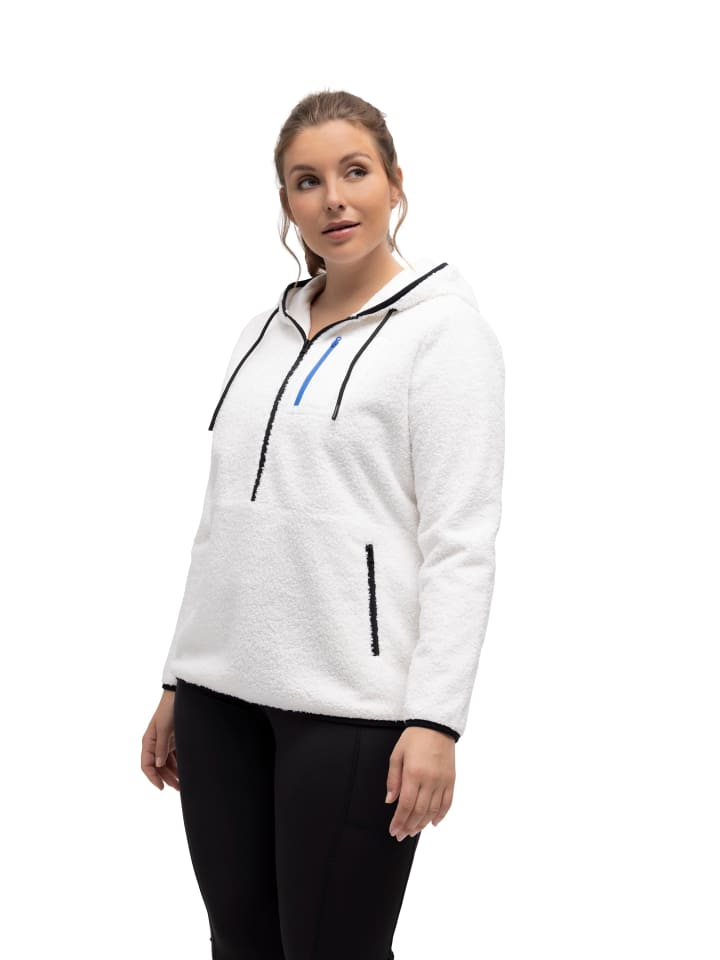 Ulla Popken Sweatjacke in schneeweiß günstig kaufen