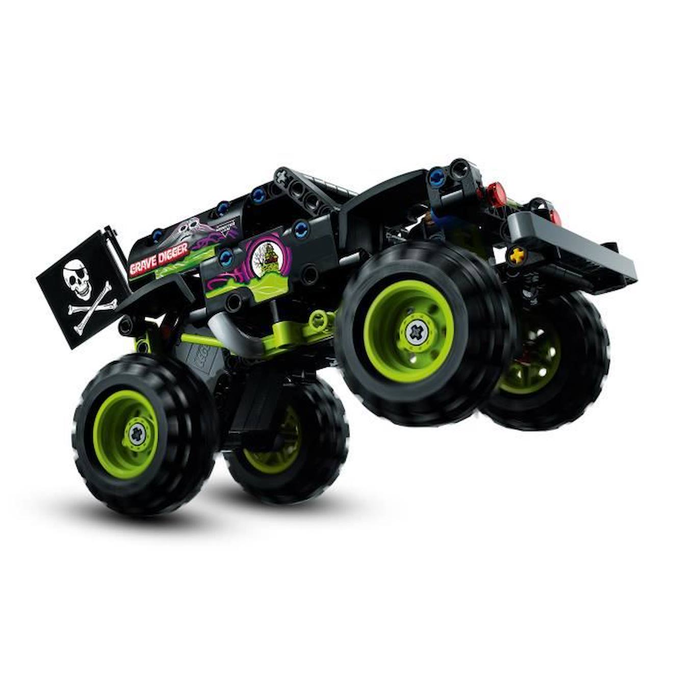 LEGO® Technic 42118 Monster Jam Grave Digger, Jouet Truck, Buggy, Cascade Voiture, 7 Ans noir