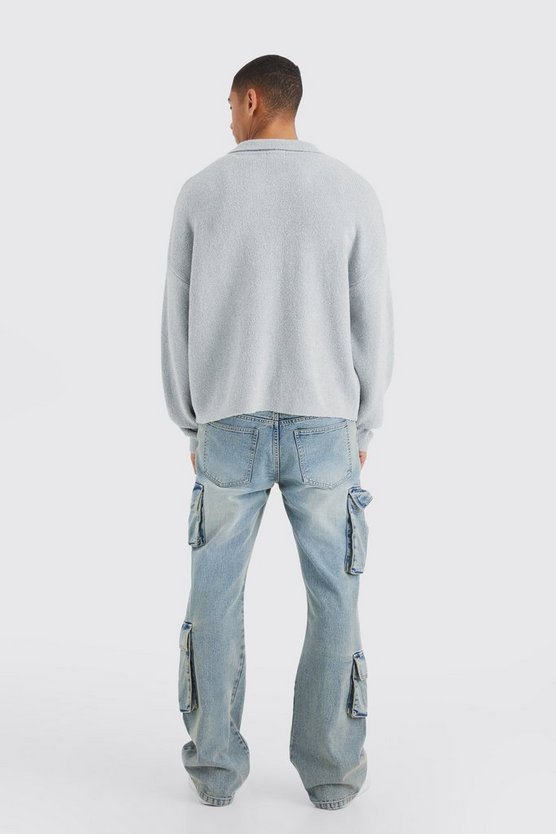 Kastiger Strick-Cardigan