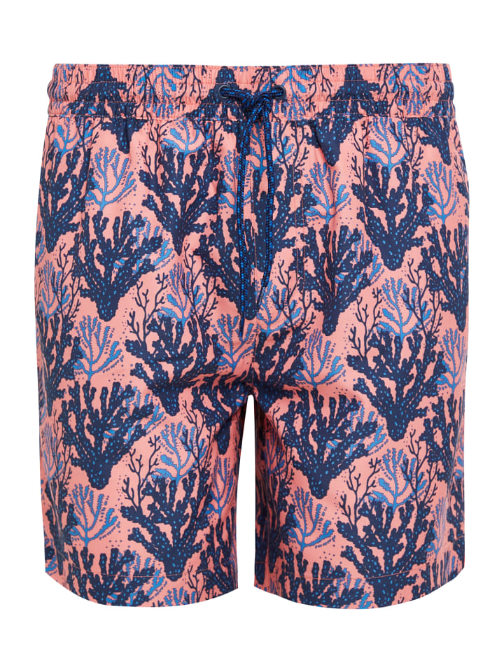 Threadbare Badehose THB Swim Short Seaweed in Coral günstig kaufen