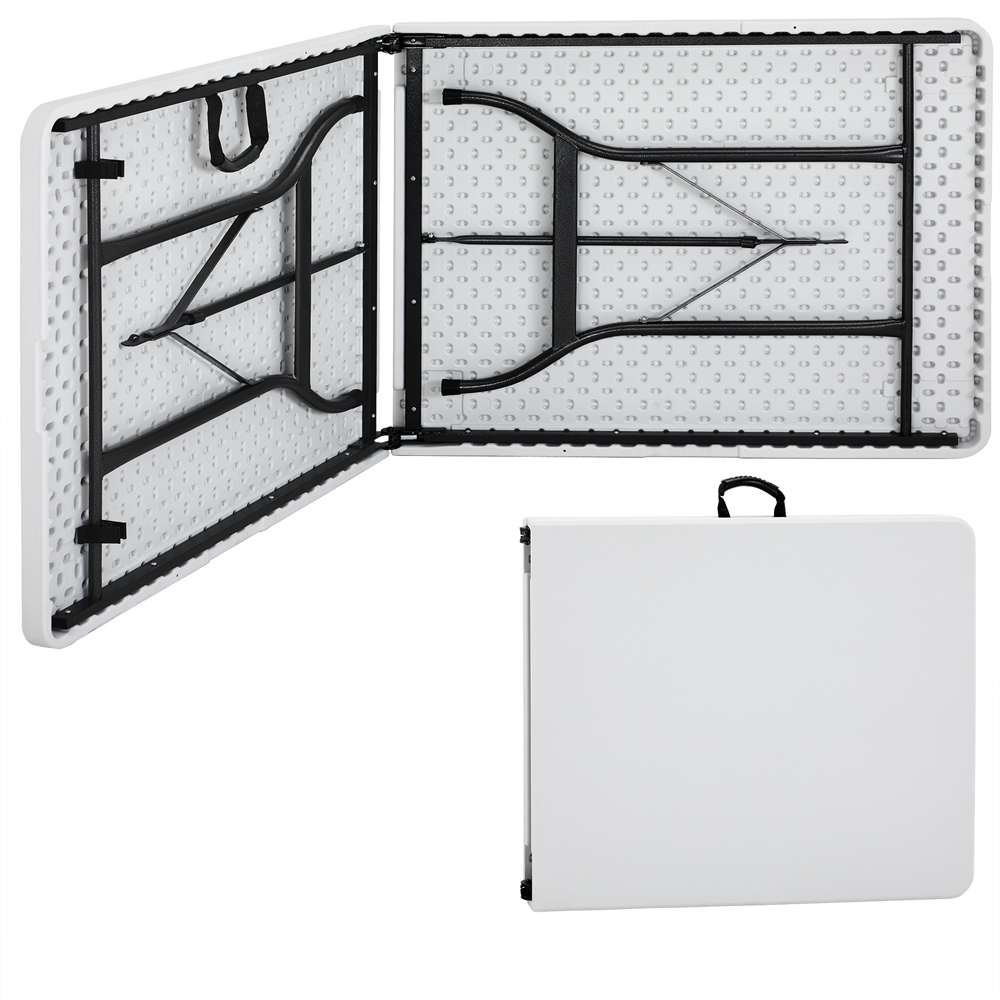Casaria Deuba Buffettisch Kunststoff 180x74x72cm weiß