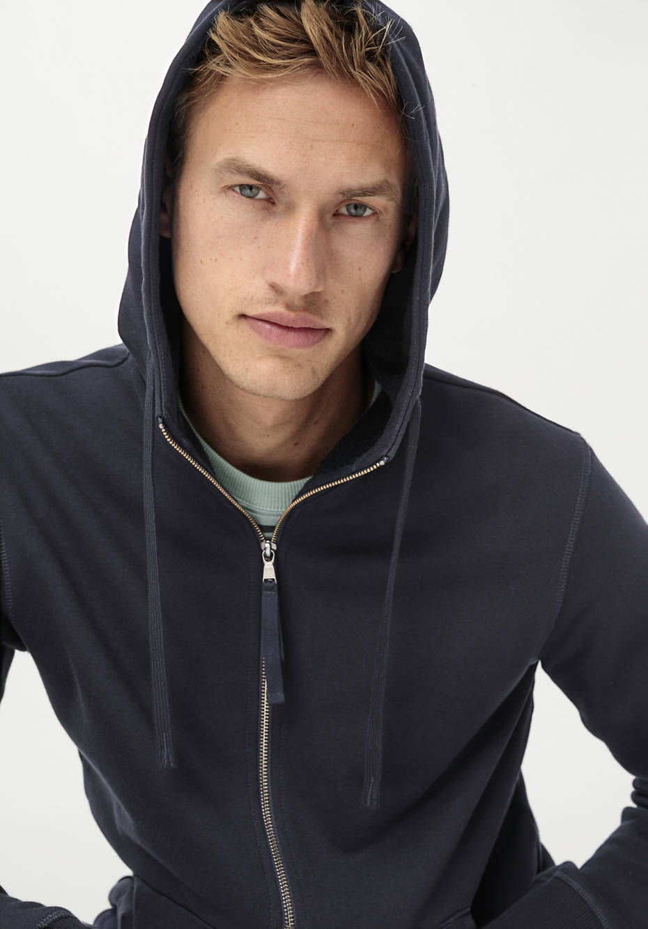 Sweatjacke aus reiner Bio-Baumwolle
