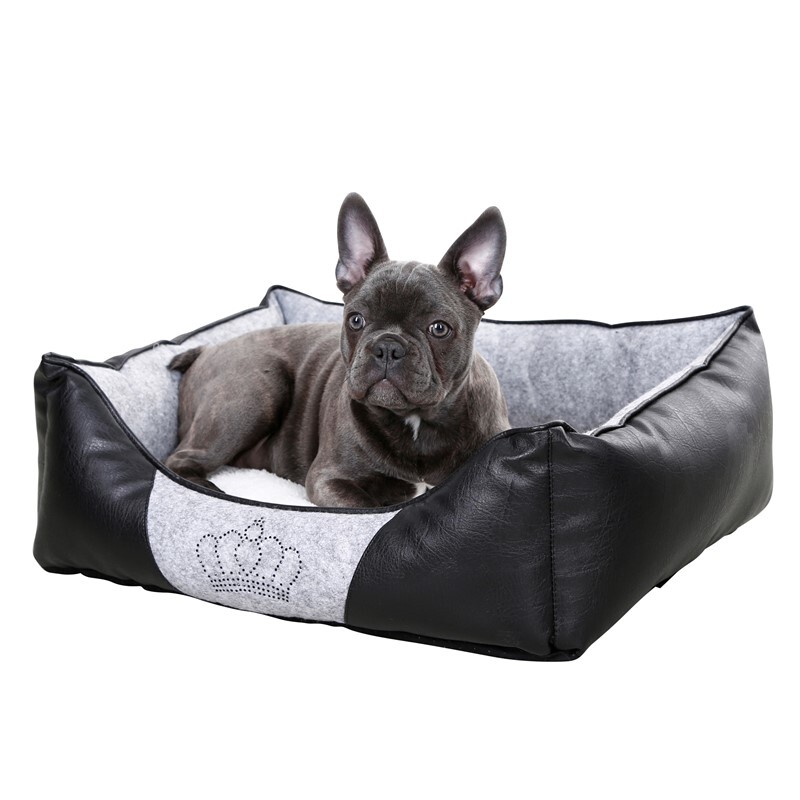 Kerbl Hundebetten Kerbl Kuschelbett Chiara mit Strasskrone 55 cm, 45 cm, 18 cm