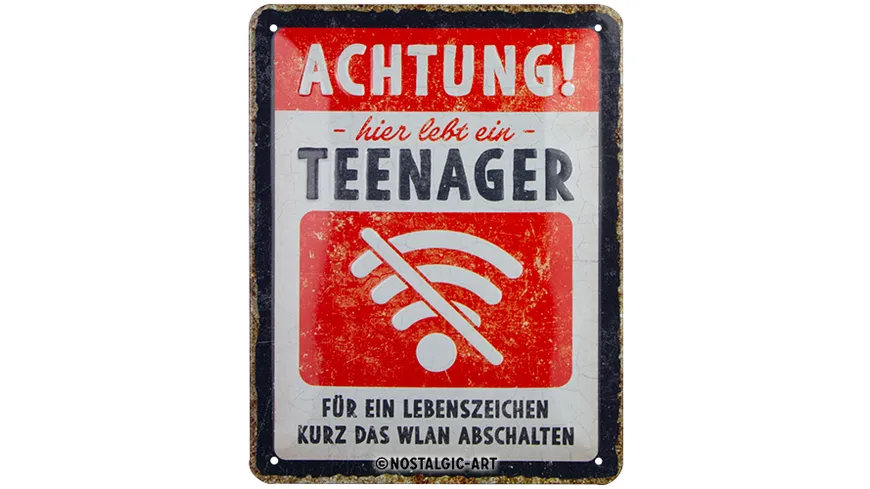 Nostalgic-Art Blechschild 15 x 20 cm 