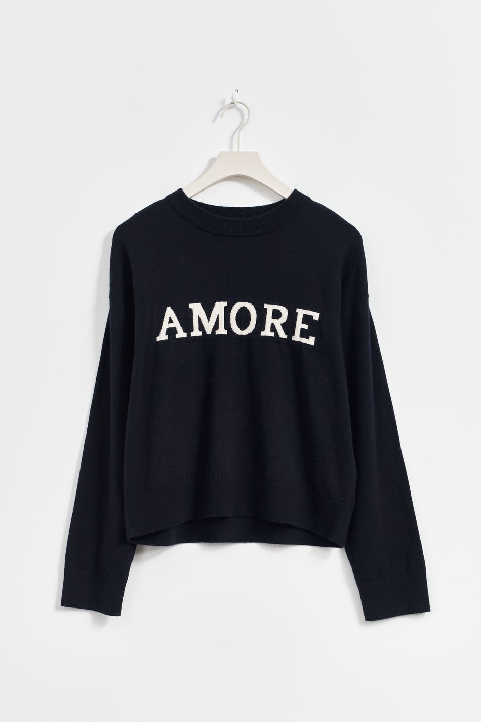Y knitted embroidery sweater