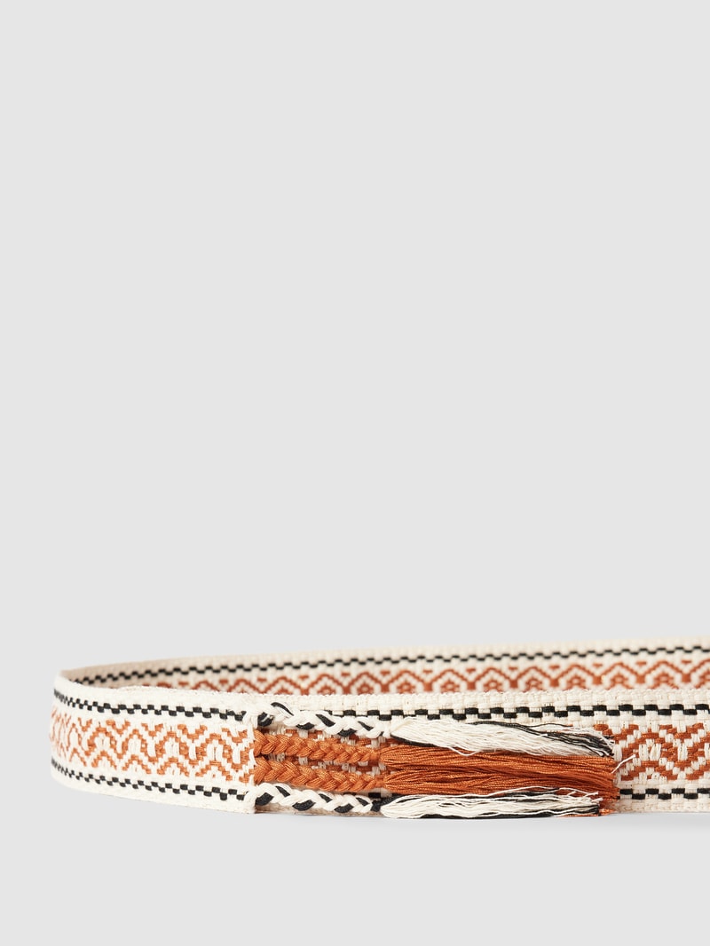 Bindegürtel mit Effektgarn in offwhite
