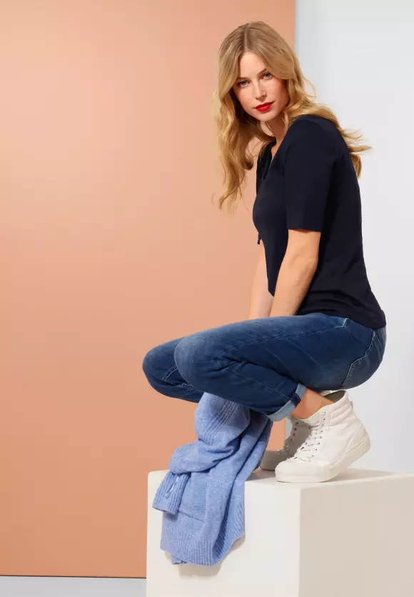 Street One T-Shirt in Unifarbe