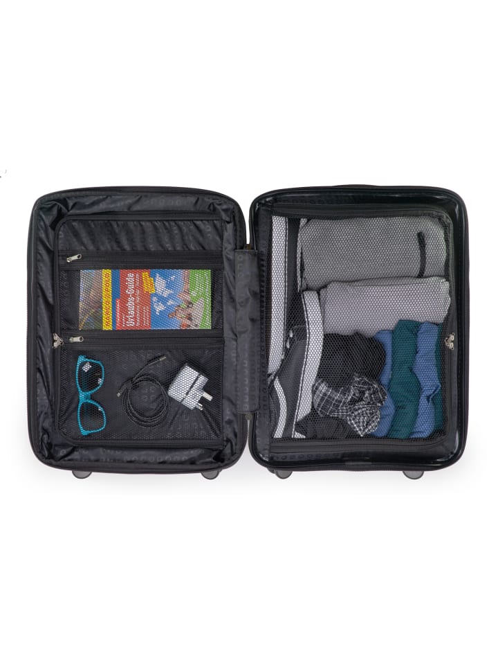 Hauptstadtkoffer Mitte - Handgepäck Bordgepäck-Trolley Koffer, TSA, in Schwarz günstig kaufen S