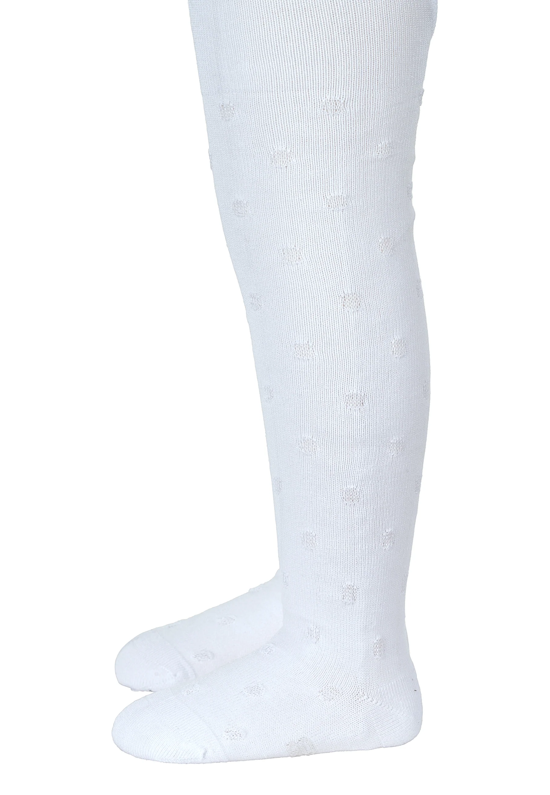 Strumpfhose Sommer mit Motiv Tupfen in weiß