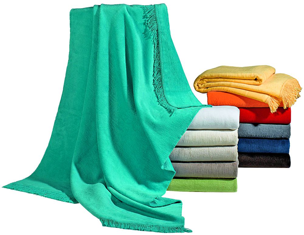 Fransen Plaid sand