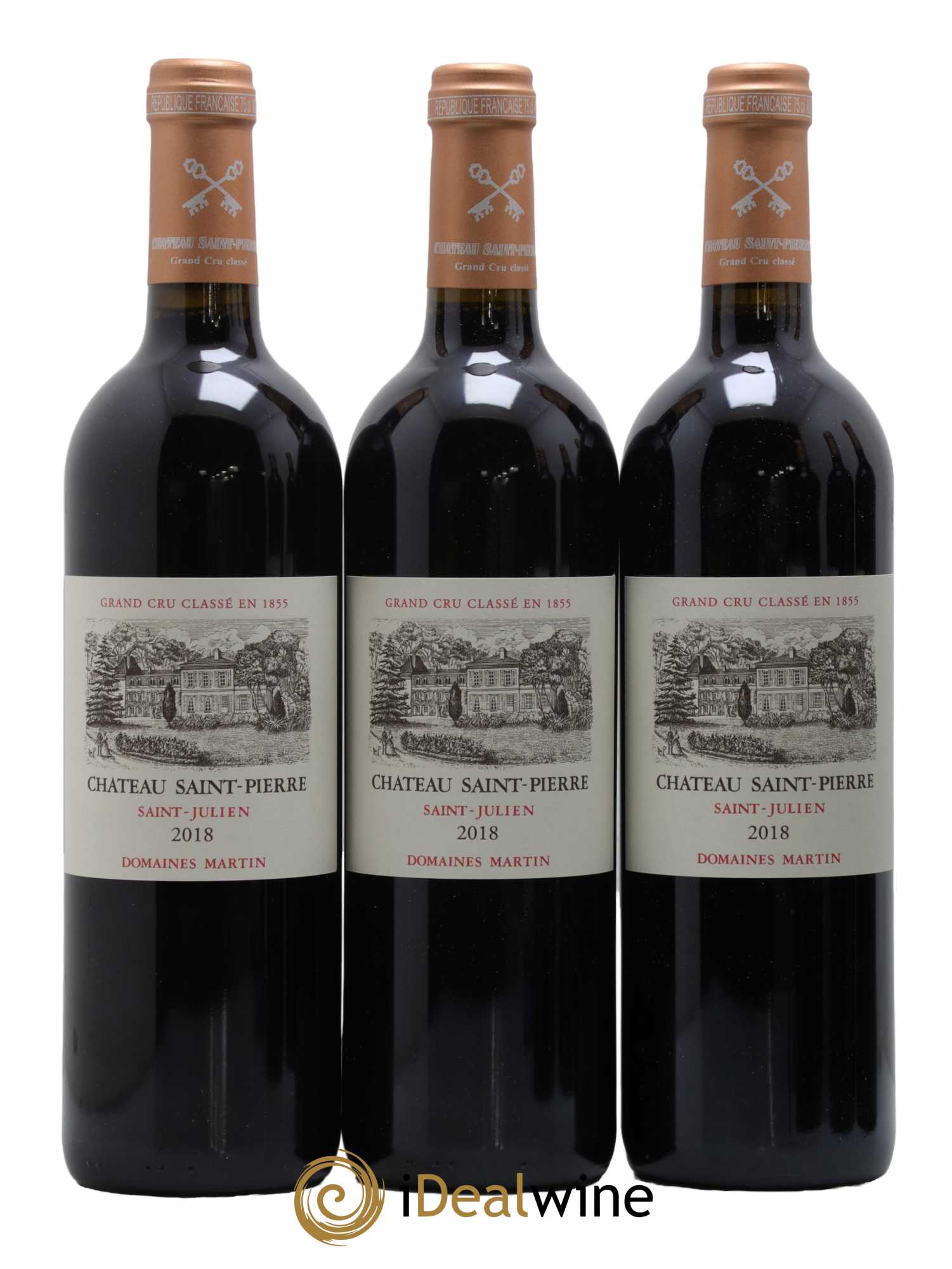 Château Saint-Pierre 4ème Grand Cru Classé  2018 - Lot de 6 Bouteilles