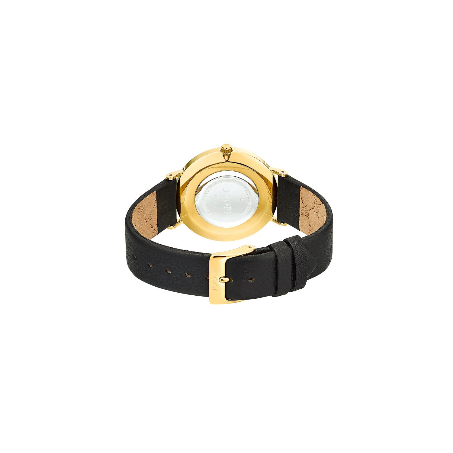 Joop! Quarzuhr für Damen, Edelstahl IP Gold, Leder, (1-tlg)