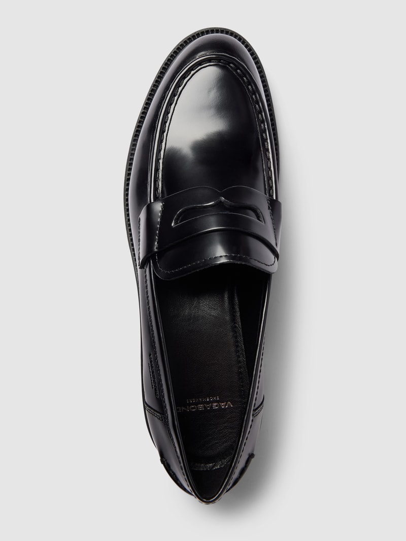 Loafer aus Leder Modell 'ALEX' in schwarz
