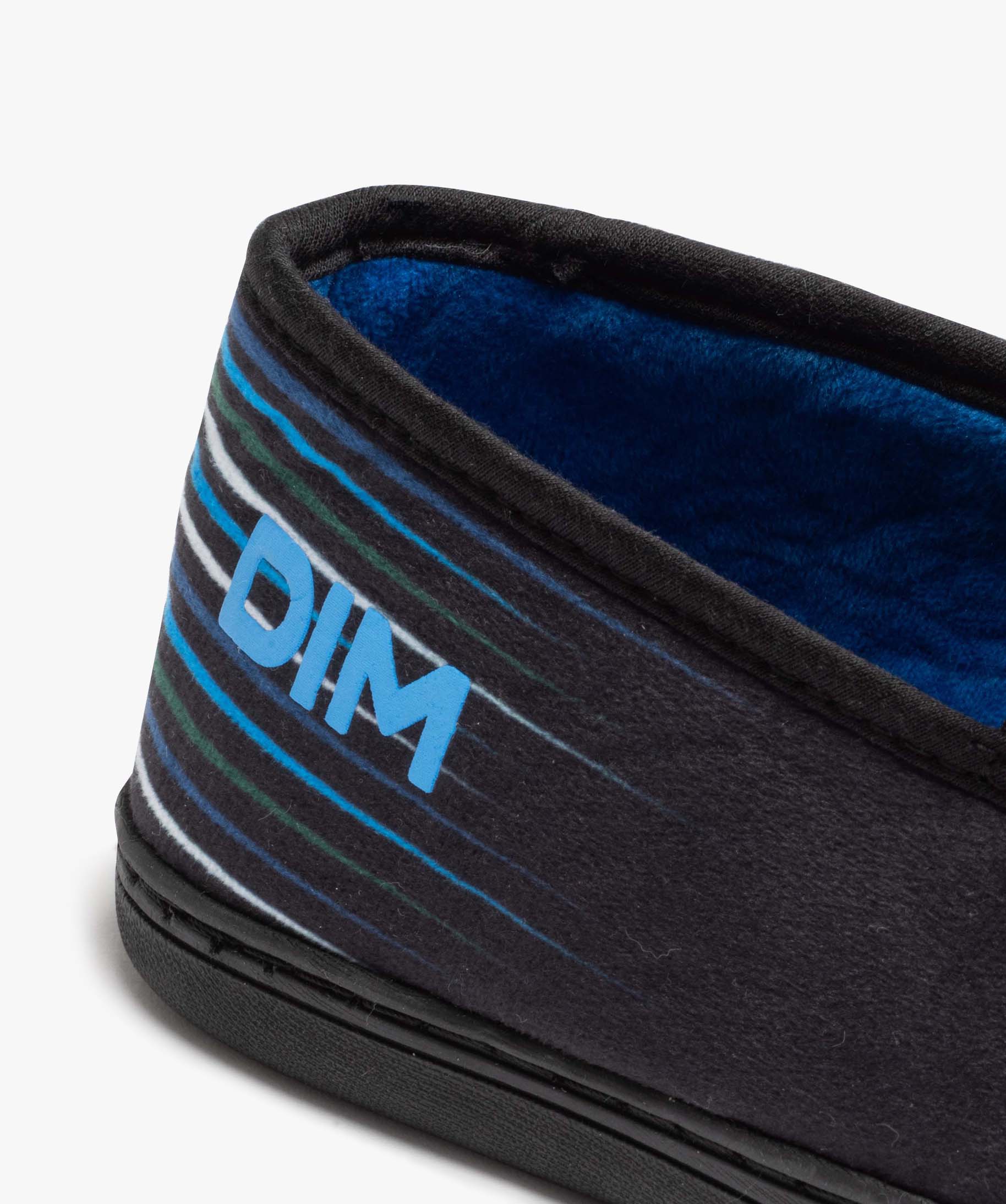 Chaussons homme tout confort en velours - DIM bleu | GEMO