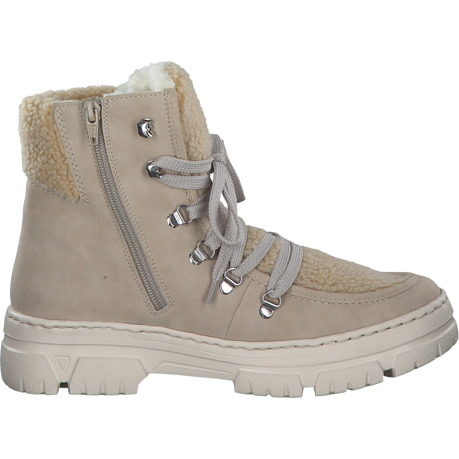 Rieker Z7430, Schnürstiefel, Damen, ginger/beige/champignon
