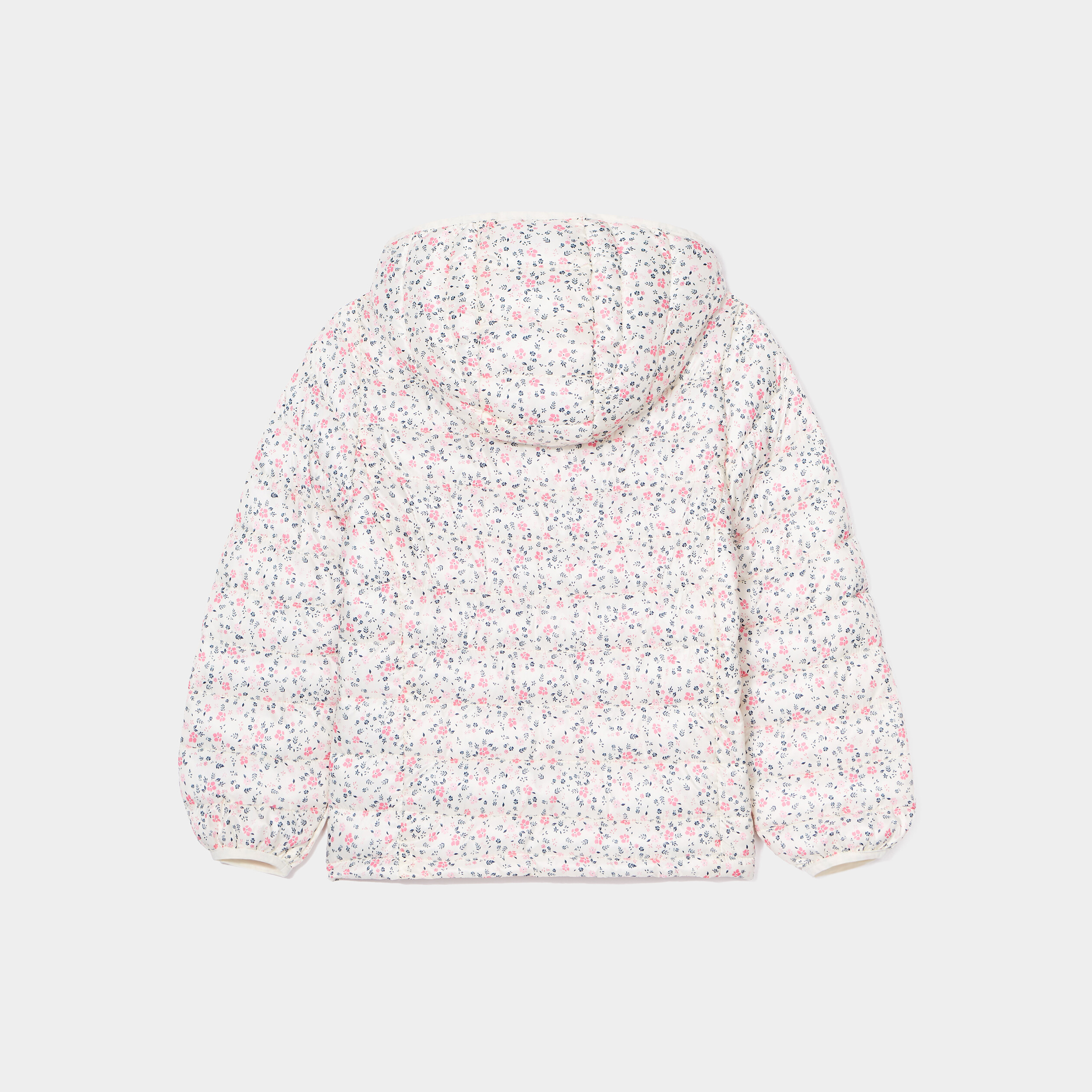 Doudoune courte col montant à capuche beige fille | La Halle