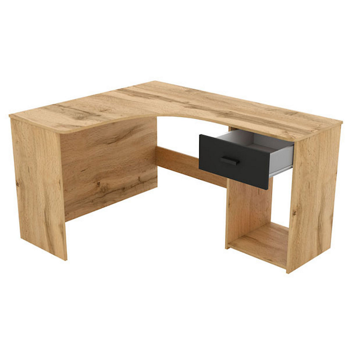 Eckschreibtisch Schreibtisch Cheb 155x125x75cm mit Schublade