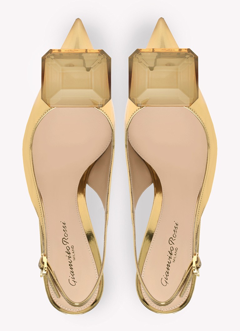 Gianvito Rossi Jaipur calfskin slingback