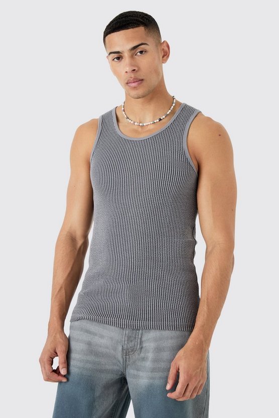 Slim-Fit Ottoman Tanktop