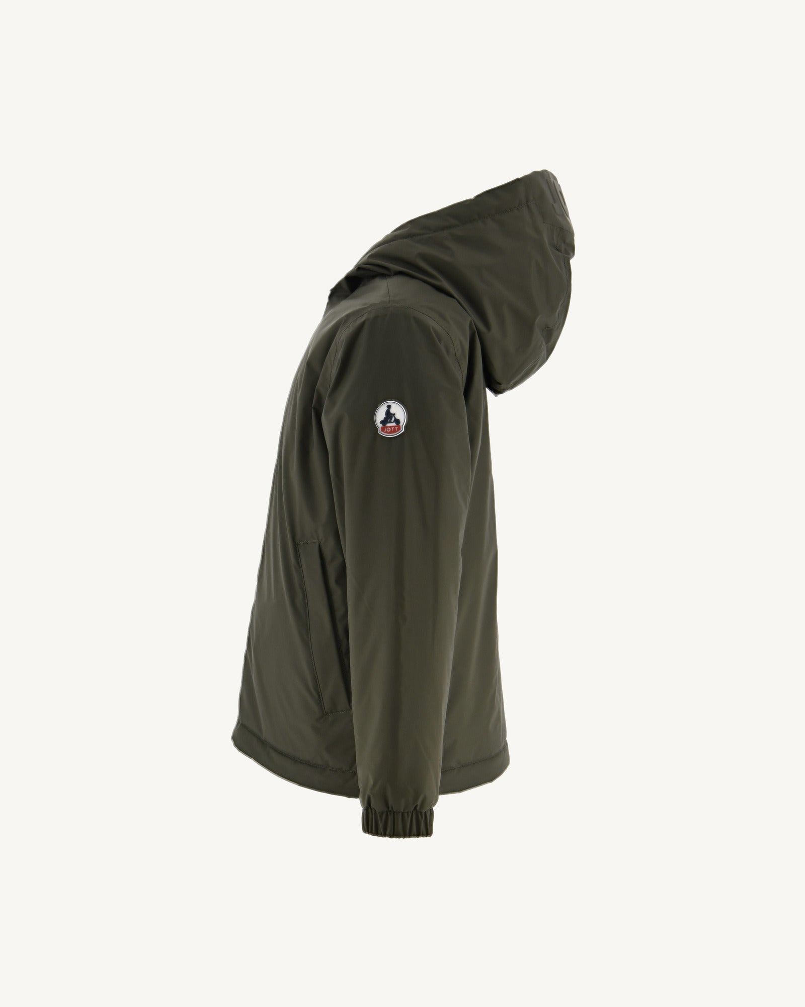 Doudoune Ultralight réversible à capuche Army/Bleu clair enfant Rosso